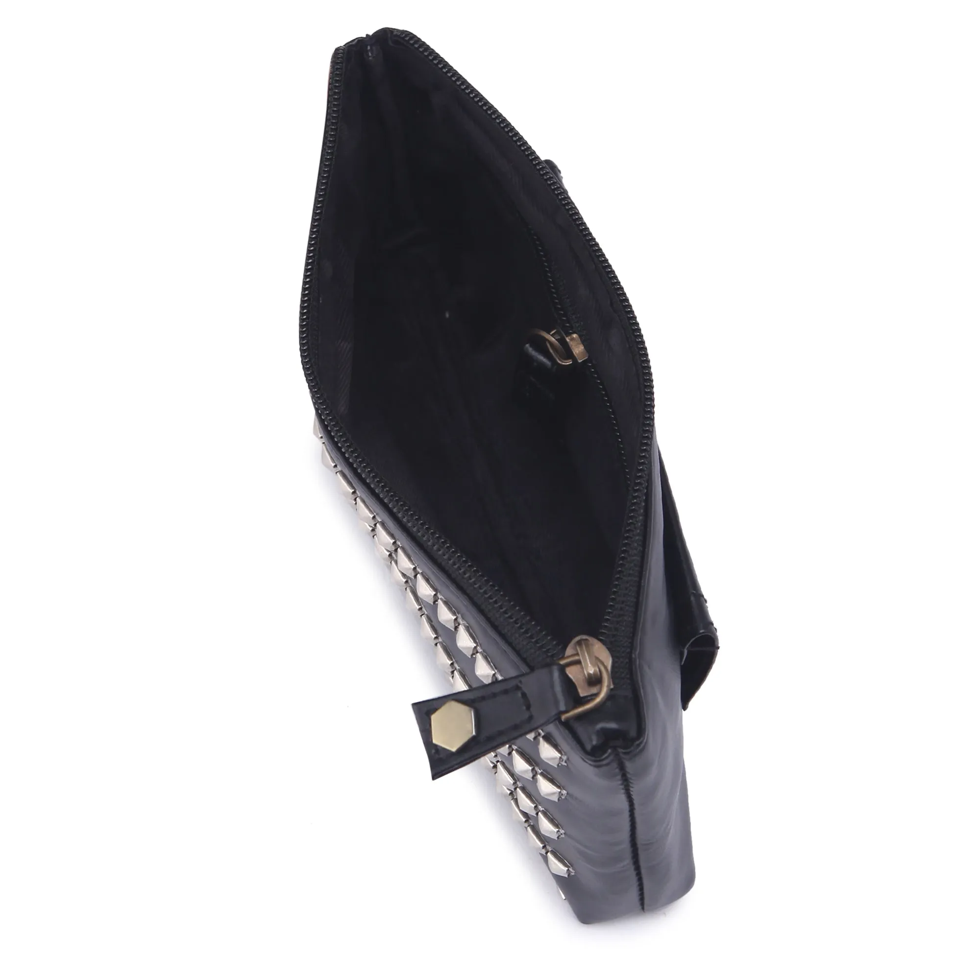 Bling black hand embroidered Waist Belt Bag for women