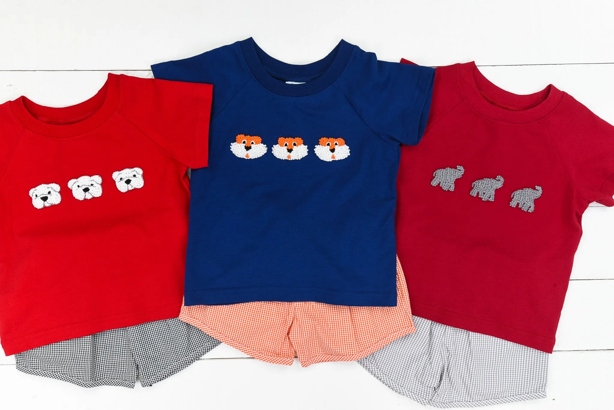 Boys Dawg French Knot Short Set