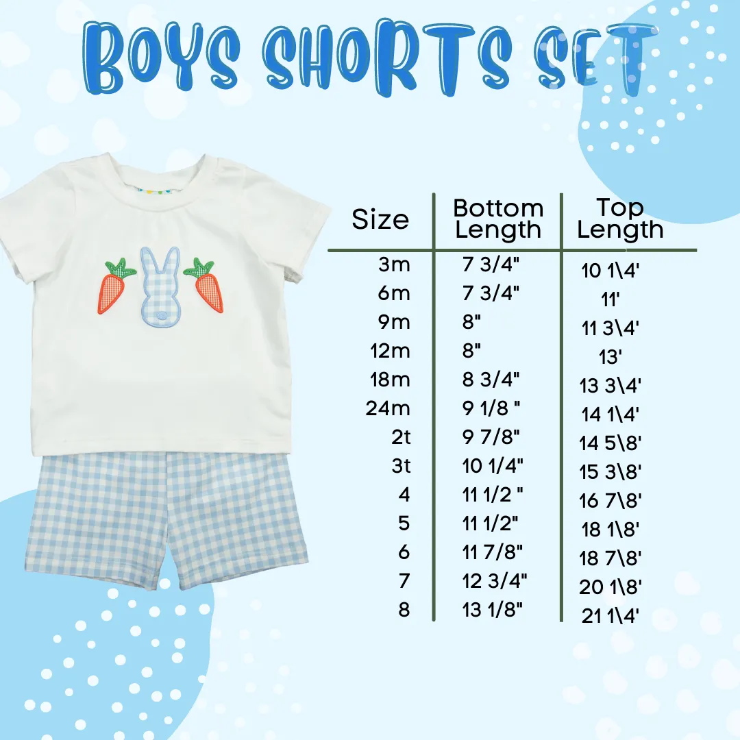 Boys Dawg French Knot Short Set