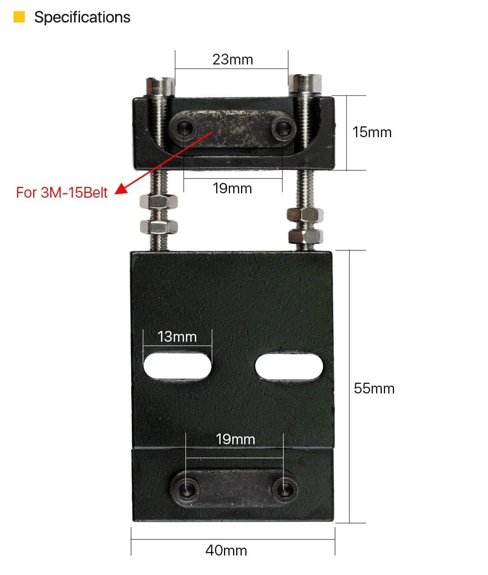 Cloudray Belt Fastener For Width 15MM Open-Ended Timing Belt Transmission Belts For X/Y Axis Hardware Tools Machine Parts
