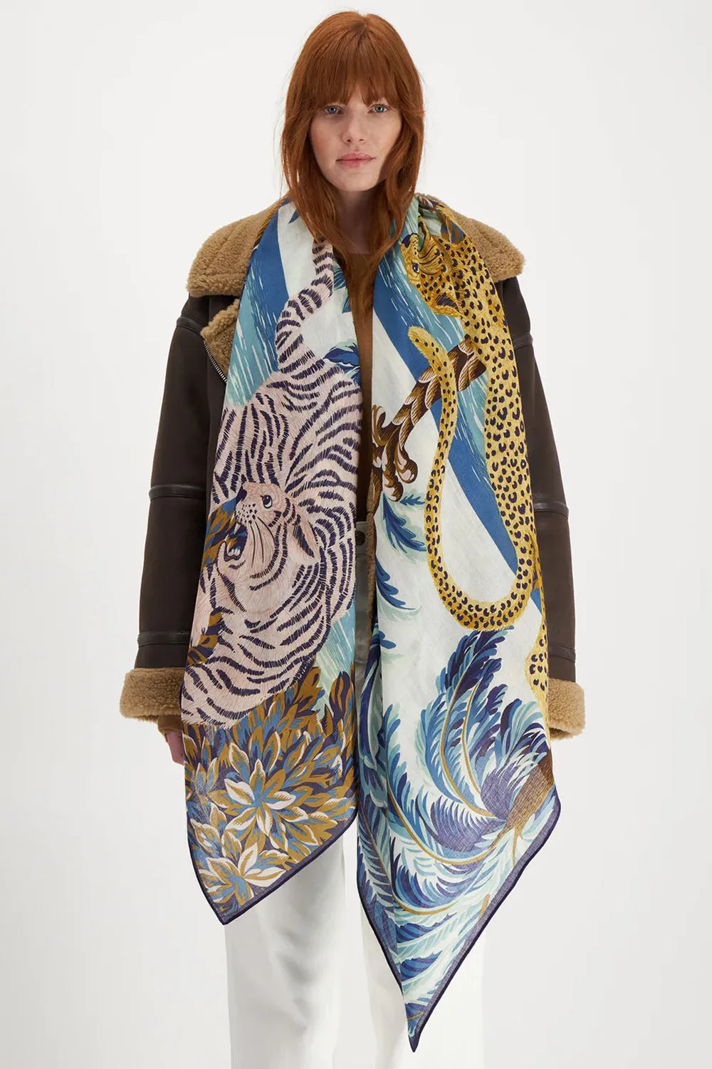 INOUI EDITIONS CHATOU WINTER 100 GREEN SCARF