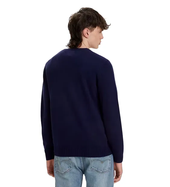 Levi's men's crew neck long sleeve sweater A4320-0001 blue
