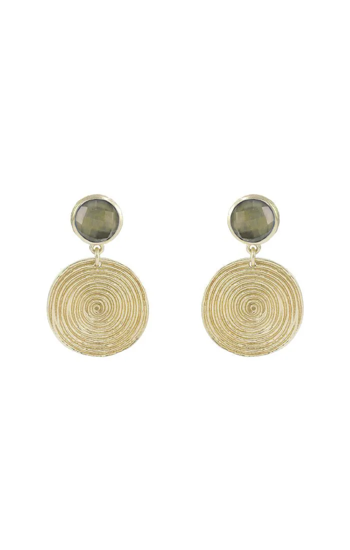 Lola Round Earrings