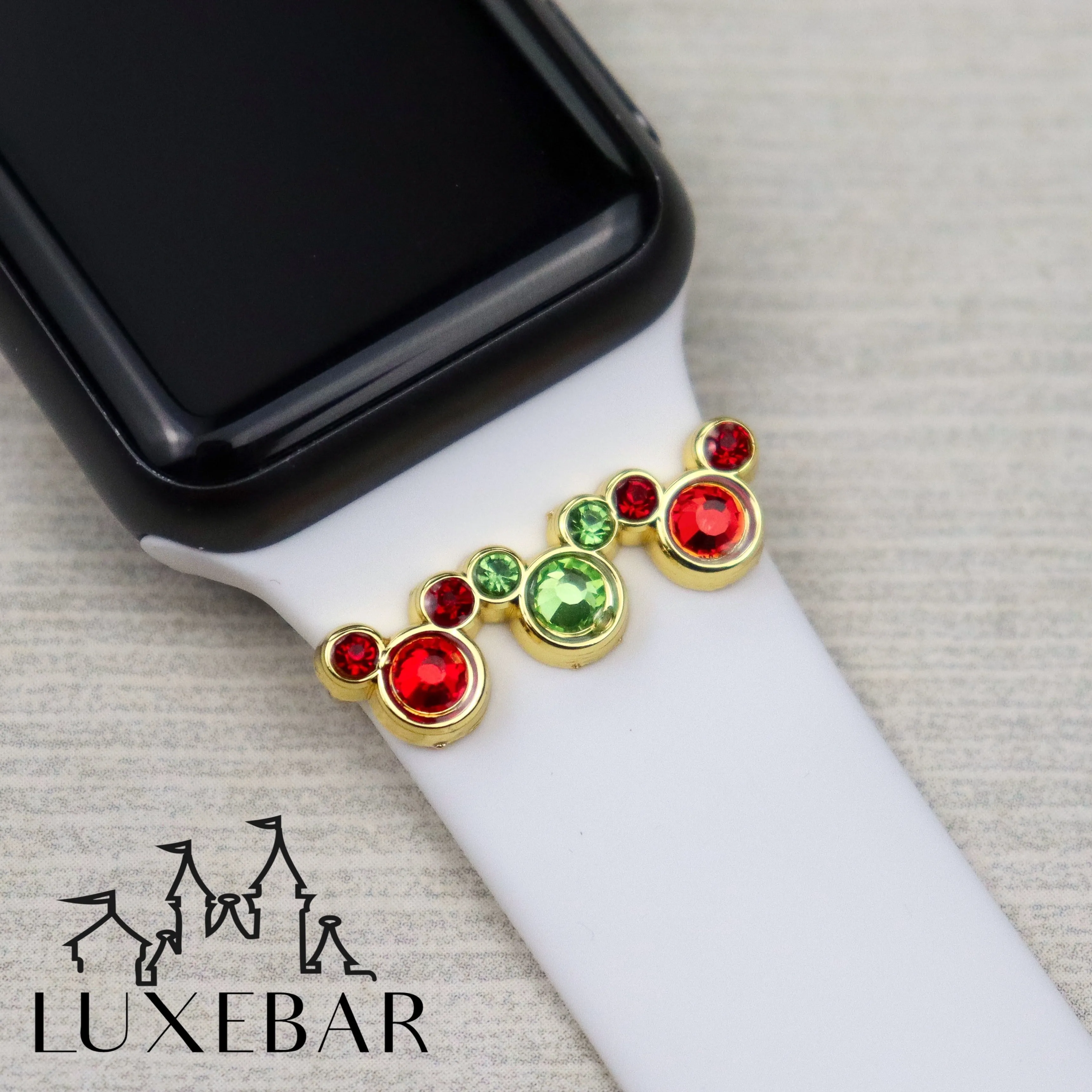 LuxeBar Sparkle ~ Christmas Collection ~ Mr. Mouse Triple Sparkle Stacking Bar