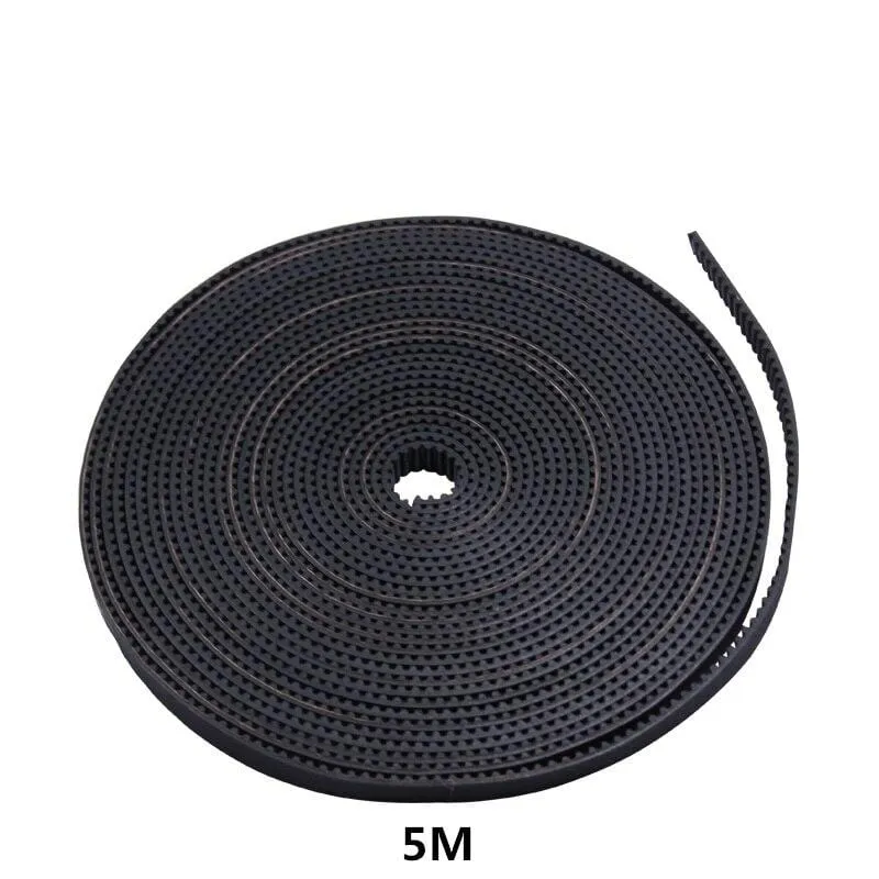 MEGA 5M 2M GT2 Timing Belt 6mm Black Synchronous 2GT Opened End Belt 3D Printer Parts For Kingroon KP3S Creality Ender3
