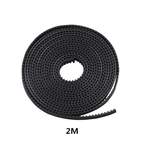 MEGA 5M 2M GT2 Timing Belt 6mm Black Synchronous 2GT Opened End Belt 3D Printer Parts For Kingroon KP3S Creality Ender3