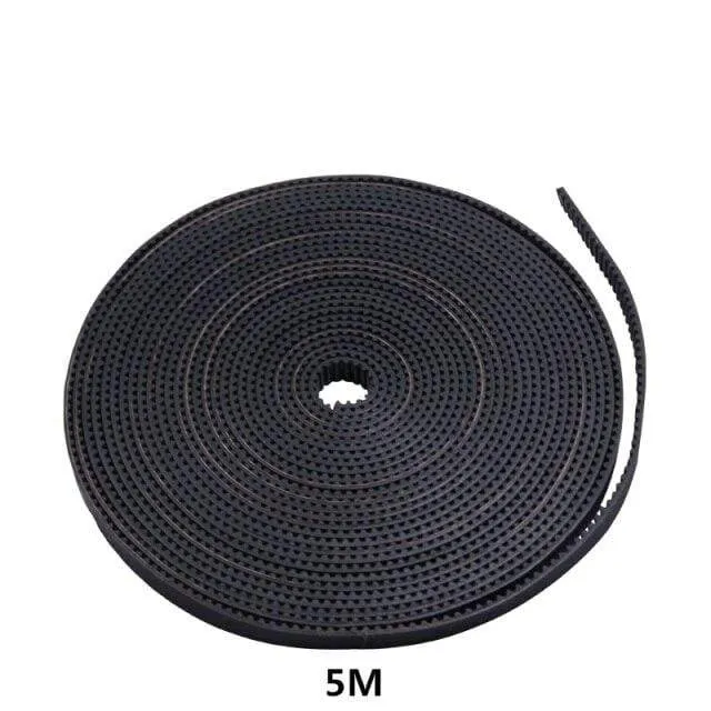 MEGA 5M 2M GT2 Timing Belt 6mm Black Synchronous 2GT Opened End Belt 3D Printer Parts For Kingroon KP3S Creality Ender3