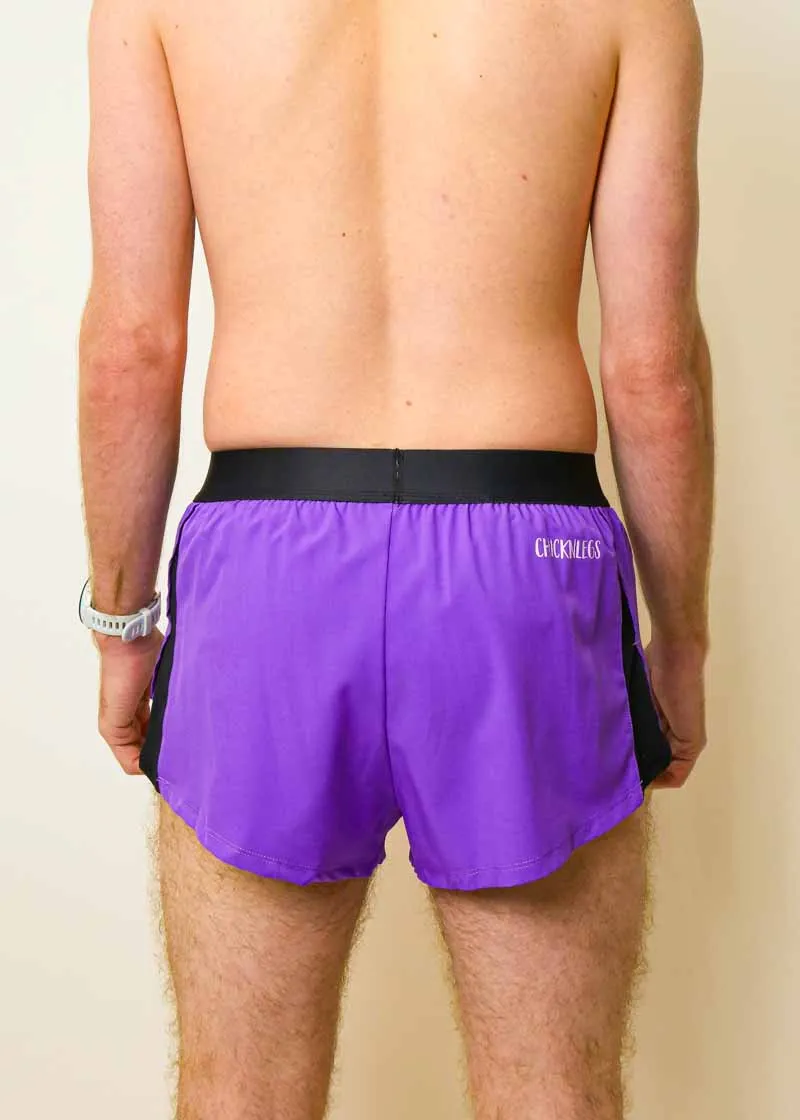 Men's Purple 2" Split Shorts