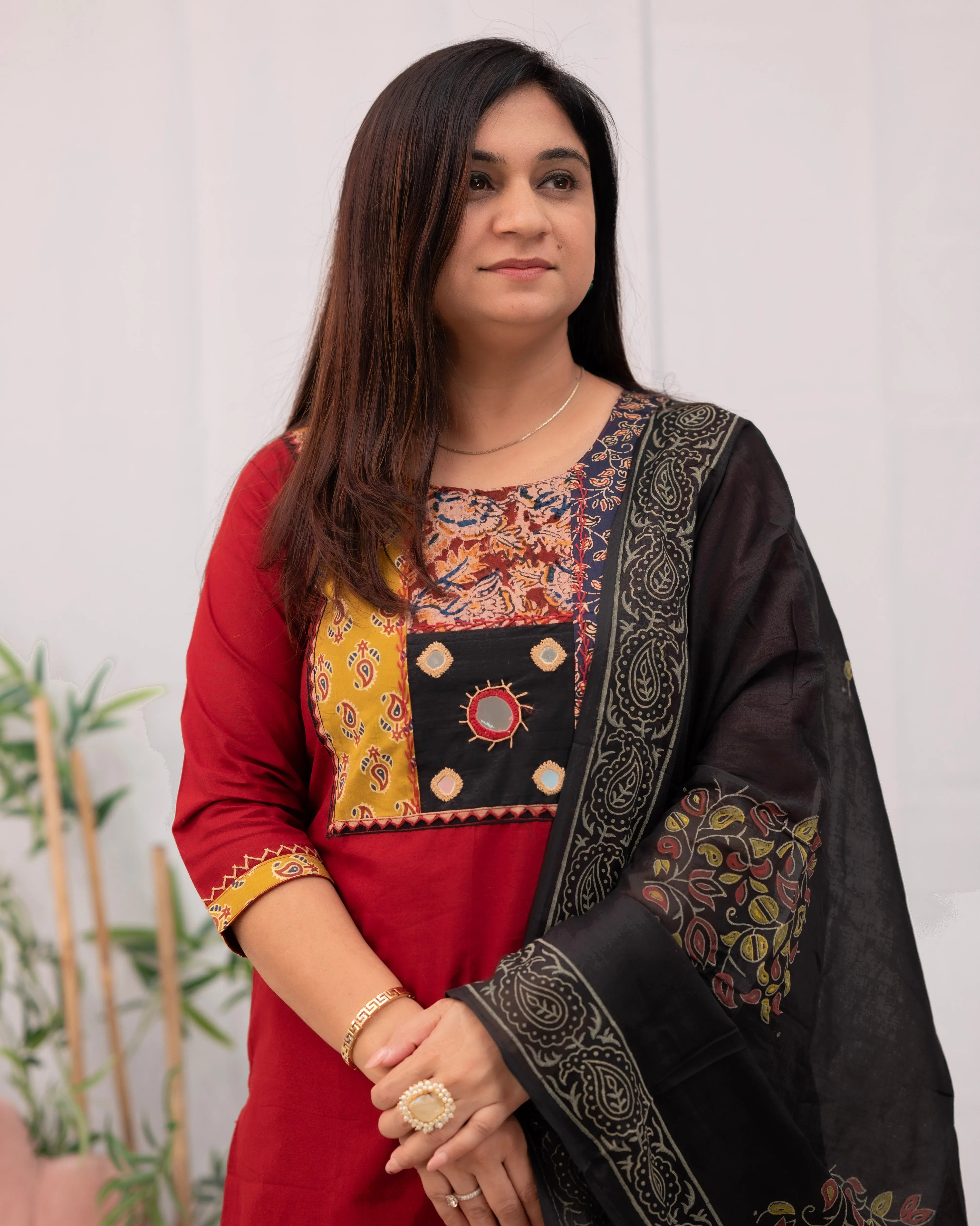 Niharika Hand Embroidered casual pant set