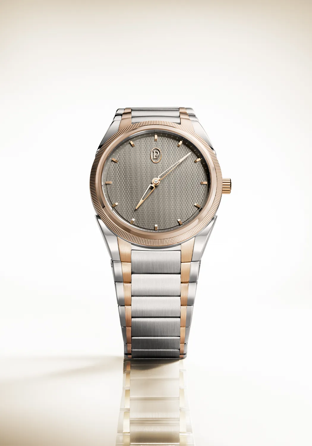 Parmigiani Fleurier Tonda PF Automatic Steel Rose Gold Sand Grey 36mm
