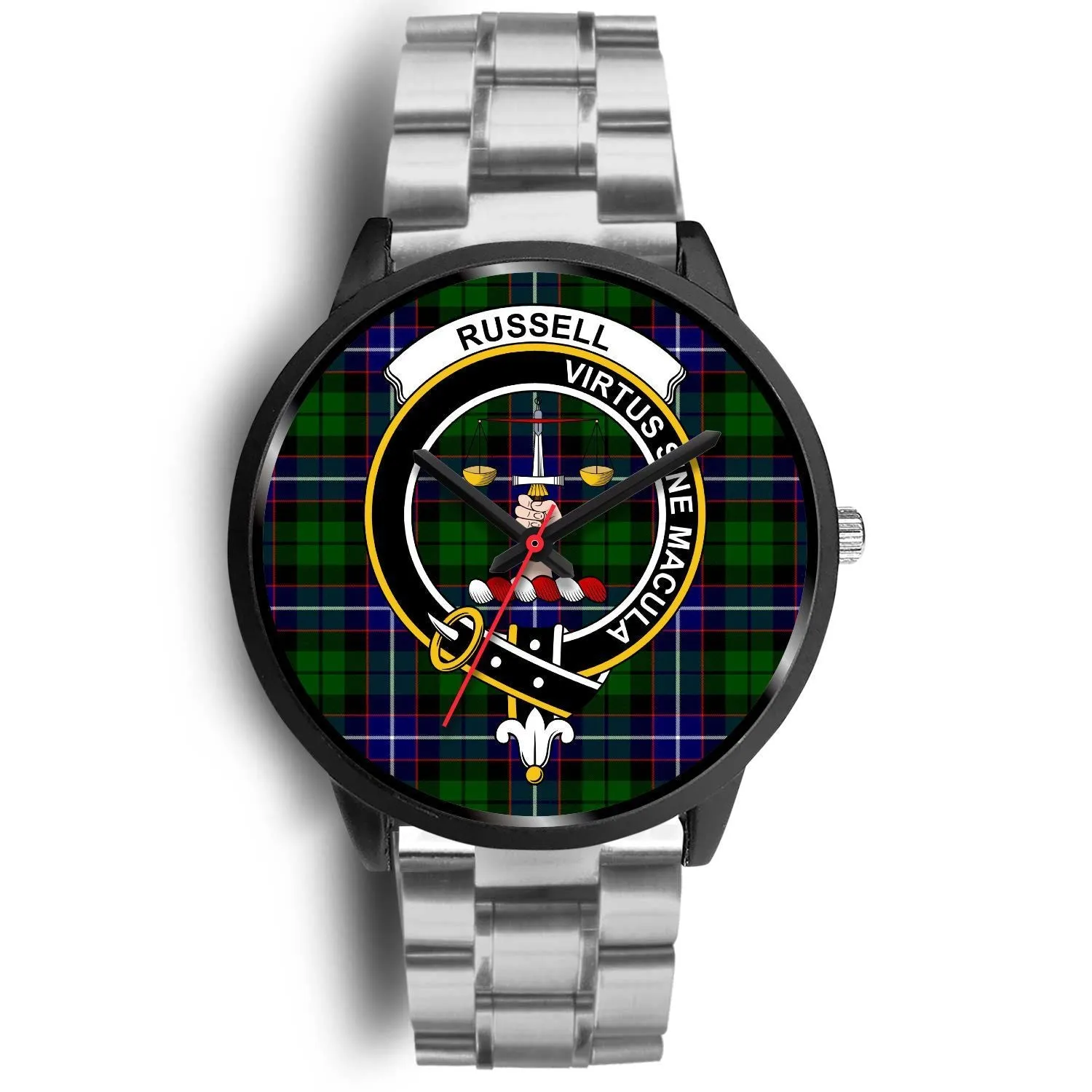 Russell Clan Badge Tartan Black Watch