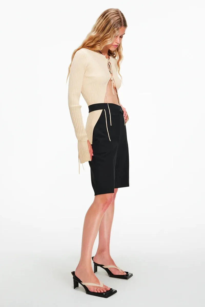 TAILORED SHORTS-NOIR