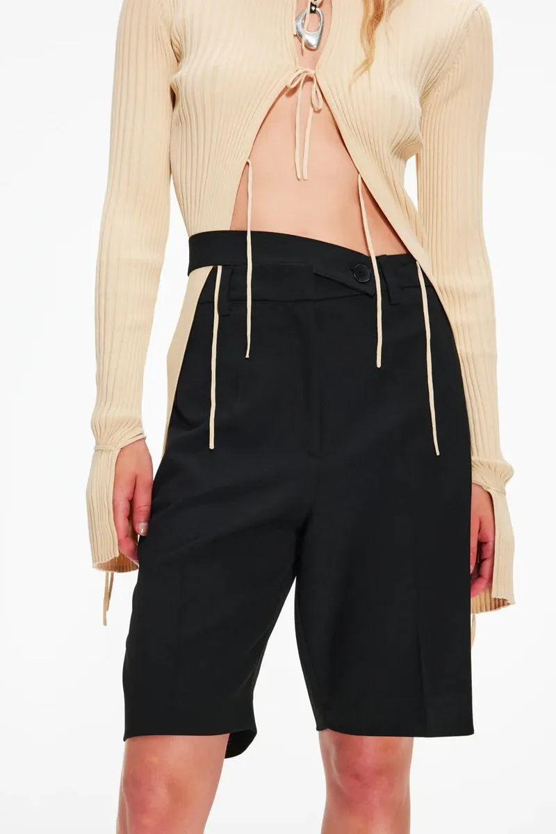 TAILORED SHORTS-NOIR