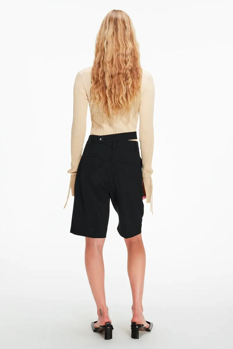 TAILORED SHORTS-NOIR