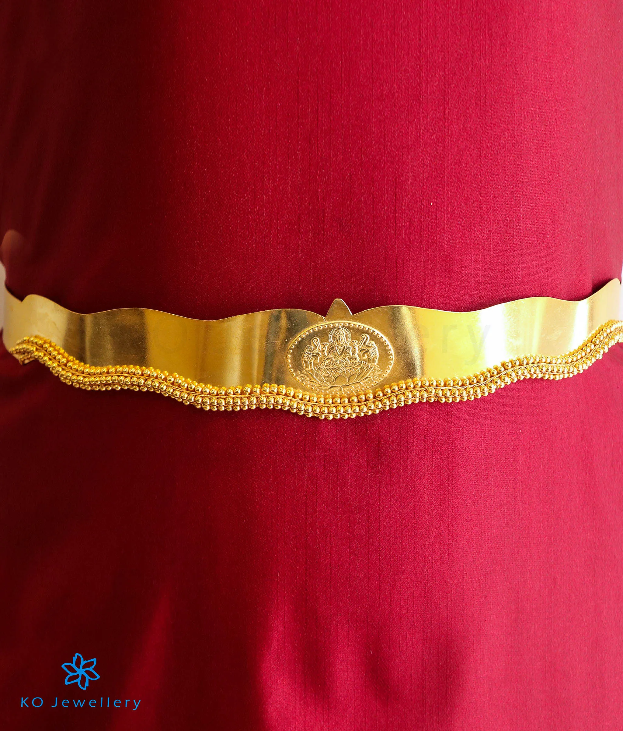 The Aarna Silver Bridal Lakshmi Oddiyanam Waist belt