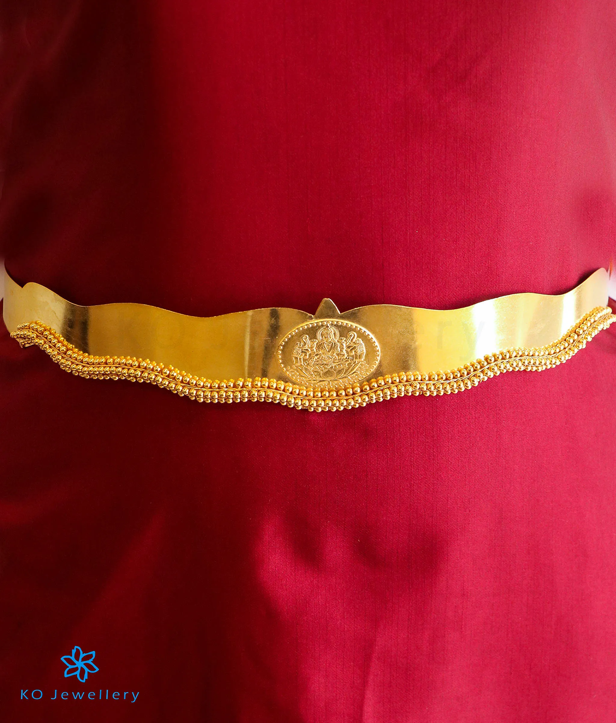The Aarna Silver Bridal Lakshmi Oddiyanam Waist belt