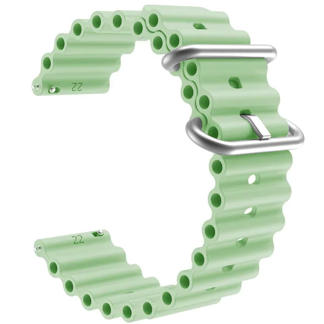 TheHorse 20mm Range compatible Silicone Ocean Bands Watch Straps
