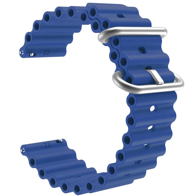 TheHorse 20mm Range compatible Silicone Ocean Bands Watch Straps