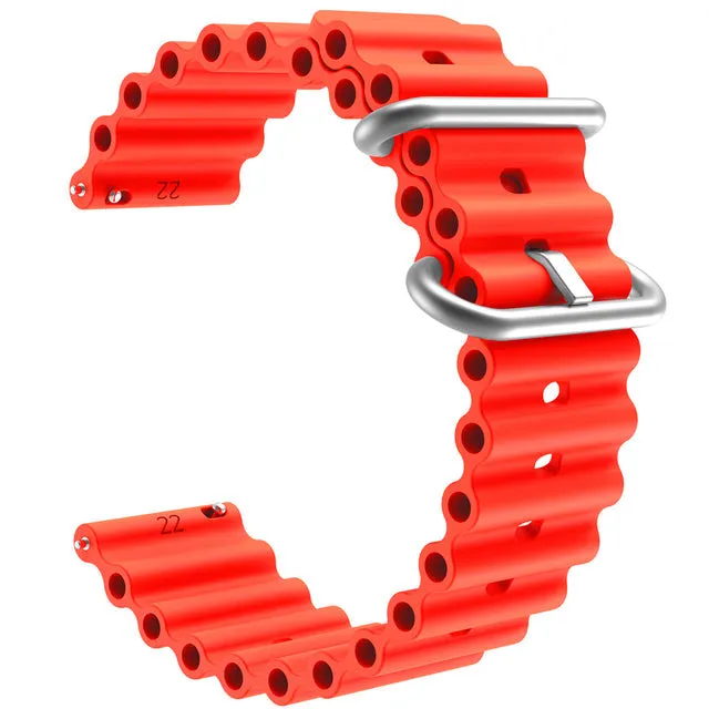 TheHorse 20mm Range compatible Silicone Ocean Bands Watch Straps