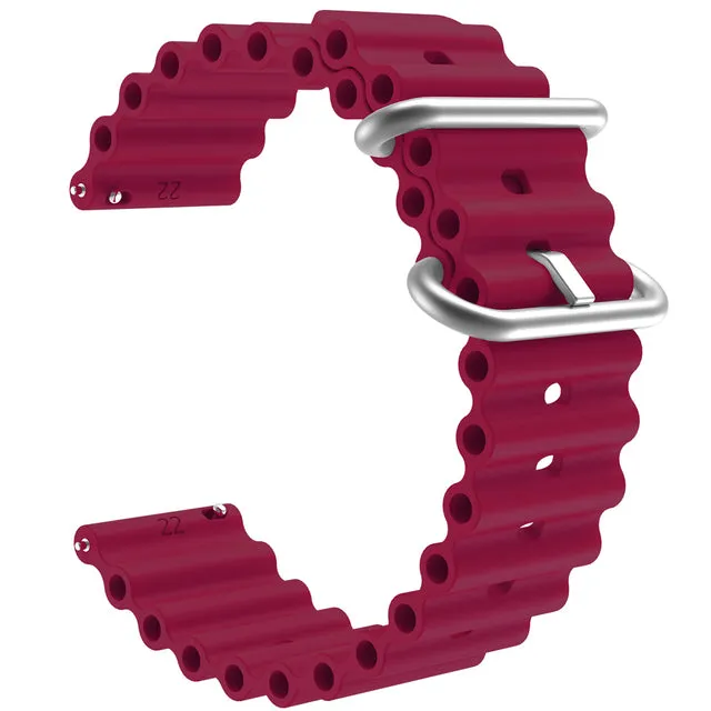 TheHorse 20mm Range compatible Silicone Ocean Bands Watch Straps