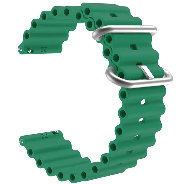 TheHorse 20mm Range compatible Silicone Ocean Bands Watch Straps